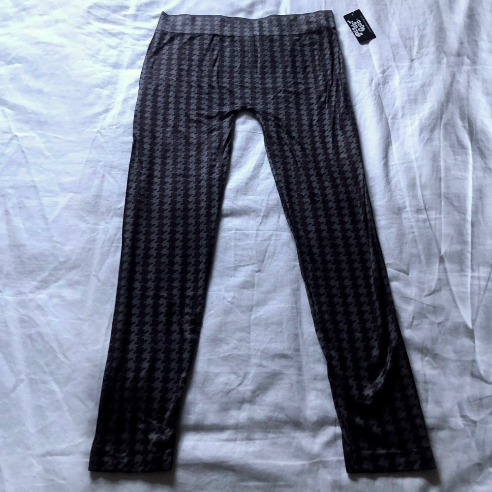 Planet Gold Gray / Black Leggings (Size: M/L) NWT